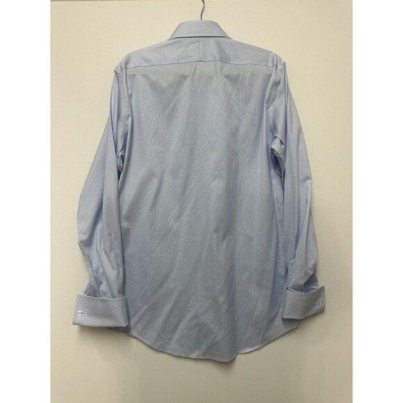 TM Lewin Dress Shirt Mens 16/36 Slim Fit Striped Blue White 41cm/91cm - Picture 2 of 11